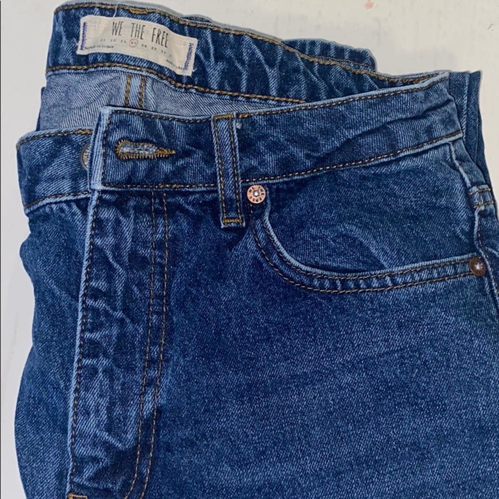 Free people denim mom jeans- size 27